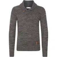 !Solid Pull-over 'Phil' marron / gris