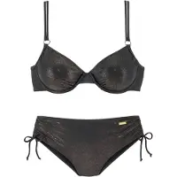 LASCANA Bikini or / noir