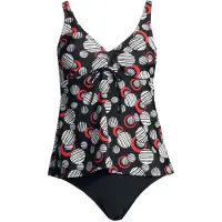 LASCANA Tankini rouge / noir / blanc