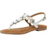 Tamaris Tongs transparent / blanc / blanc perle