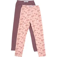 Minymo Leggings violet / rose / rose foncé