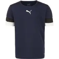 Puma T-Shirt fonctionnel 'TeamRise' bleu foncé / noir / blanc