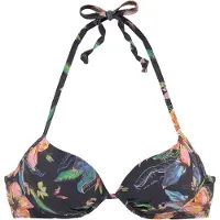 LASCANA Hauts de bikini 'Malia' bleu nuit / bleu clair / orange / rose