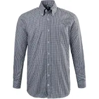 JP 1880 Chemise gris / noir chiné / blanc