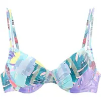 Venice beach Hauts de bikini 'Varia' turquoise / bleu clair / jaune / violet pastel