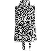 Faina Gilet noir / blanc