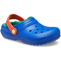 Crocs Classic doublés, modèle enfant, référence 207009-4LB, couleur bleu, taille 24-25