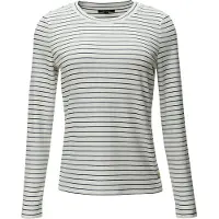 Comma T-shirt bleu marine / blanc