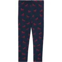 s.Oliver Leggings bleu marine / rouge carmin