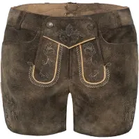 Spieth & Wensky Pantalon folklorique chocolat / brun foncé
