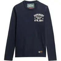 Superdry T-Shirt 'Vintage Athletic' marine / blanc
