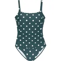 LASCANA Maillot de bain émeraude / blanc