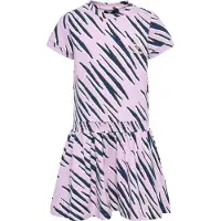 Hummel Robe bleu foncé / marron / rose / blanc