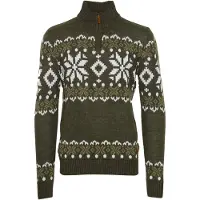 !Solid Pull-over 'Norwin' marron / olive / blanc