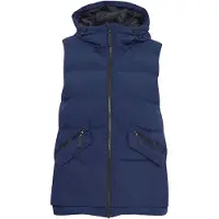 North Bend Gilet 'Paula' bleu foncé / noir