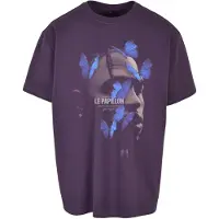 Mister tee T-Shirt azur / greige / violet foncé