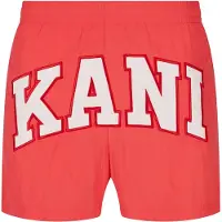 Karl kani Boardshorts 'Serif' rouge / blanc