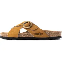 Bayton Mule bleu clair / marron