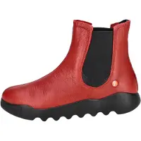 Softinos Chelsea Boots rouge / noir