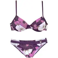 LASCANA Bikini violet / mûre / blanc