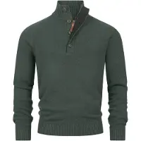 INDICODE JEANS Pull-over vert chiné