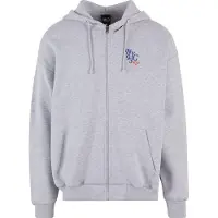 K1x Veste de survêtement bleu / gris chiné / orange