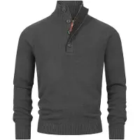 INDICODE JEANS Pull-over 'Salu' gris foncé