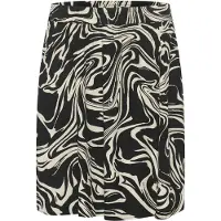 Kaffe Jupe 'Carmen' crème / noir