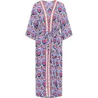 IZIA Kimono crème / bleu / orange / rose