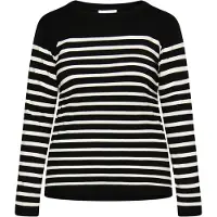 Usha Pull-over noir / blanc cassé
