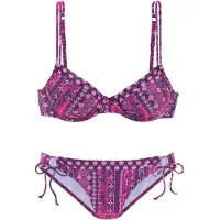 s.Oliver Bikini rose / violet rouge / blanc