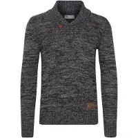 !Solid Pull-over 'Phil' gris chiné / noir