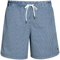 Mey Heren Shorts de bain bleu foncé / blanc