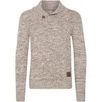 !Solid Pull-over 'Phil' beige / moka