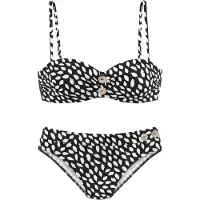 Vivance Bikini beige / noir / blanc