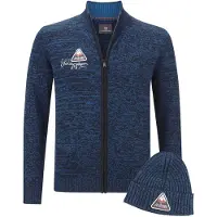 Jan Vanderstorm Vestes en maille ' Apke ' bleu