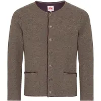 Spieth & Wensky Cardigan bavarois 'Pocking' marron chiné