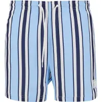 Karl kani Shorts de bain bleu marine / bleu clair / blanc