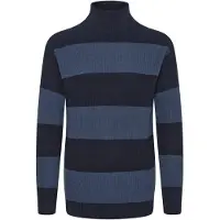 !Solid Pull-over 'Serge' bleu fumé / bleu foncé