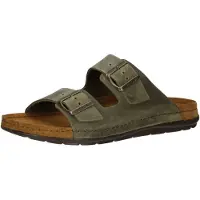 Rohde Mule 'Pantolette Herren 5918 61 Echtleder in grün' vert