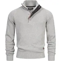 INDICODE JEANS Pull-over 'INIsalu' gris