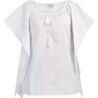 Usha Cape rose clair / blanc