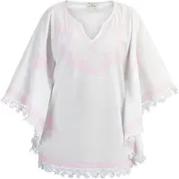 Usha Cape rose / blanc