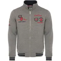 Carisma Veste de survêtement gris / rouge cerise / noir