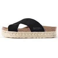 Bayton Mule 'Penelope' beige / noir