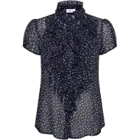 Saint tropez Chemisier 'LillySZ' bleu nuit / blanc