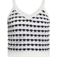 Ebeeza Tops en tricot noir / blanc