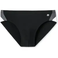 Schiesser Maillot de bain 'Aqua Natuical Active' gris / noir / blanc
