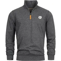 INDICODE JEANS Pull-over ' Caspar ' noir / blanc