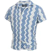 INDICODE JEANS Chemise 'INCosby' bleu / blanc